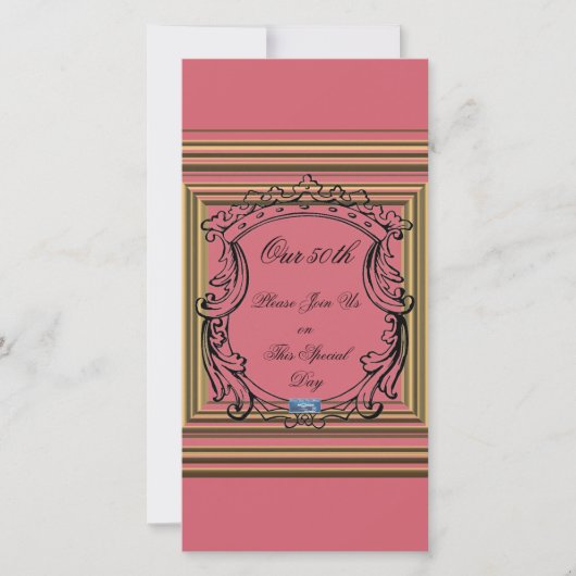 Flachkarten 16P.Pink(GoldenFrames)RFPMDesign ©️ 20 (Vorderseite)