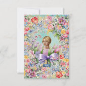 Flachkarten 1 Aquamarin(Cameo Garden)RFPMDesign ©️ Einladung (Vorderseite)