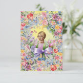 Flachkarten 1 Gelb(Cameo Garden)RFPMDesign ©️ 2024 Einladung (Stehend Vorderseite)