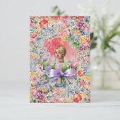 Flachkarten 1 Rot (Cameo Garden) RFPMDesign ©️ 202 Einladung (Stehend Vorderseite)