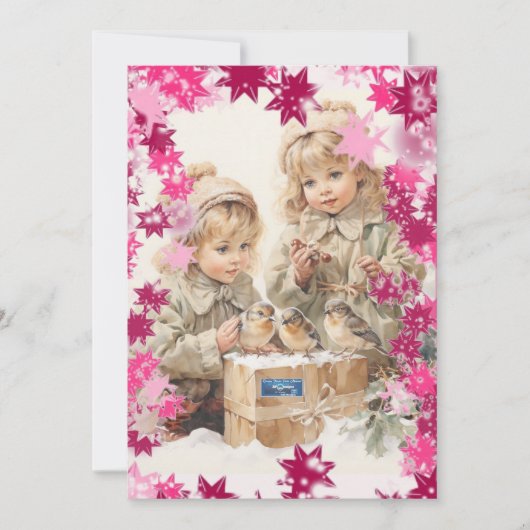 Flachkarten 2 (PinkSnowFlakes) RFPMDesign ©️ 2024 (Vorderseite)