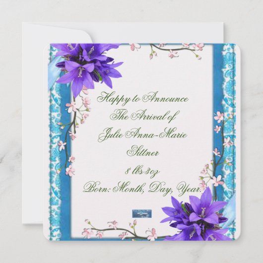 Flachkarten 2 (PurpleBlossoms) RFPMDesign ©️ 2024 Ankündigung (Vorderseite)