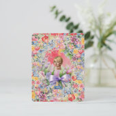 Flachkarten 2 Rot (Cameo Garden) RFPMDesign ©️ 202 Einladung (Stehend Vorderseite)