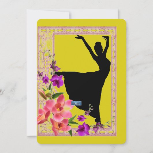 Flachkarten 5 Gelb(Frühlingstanz)RFPMDesign ©️ 202 (Vorderseite)