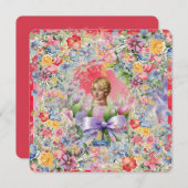 Flachkarten 6 Rot (Cameo Garden) RFPMDesign ©️ 202 Einladung (Vorne/Hinten)