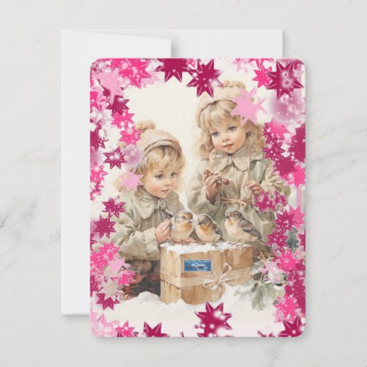 Flachkarten 8 (PinkSnowFlakes) RFPMDesign ©️ 2024 (Vorderseite)