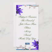 Flachkarten 8 (PurpleBlossoms) RFPMDesign ©️ 2024 Ankündigung (Vorne/Hinten)