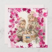 Flachkarten 9 (PinkSnowFlakes) RFPMDesign ©️ 2024 (Vorne/Hinten)