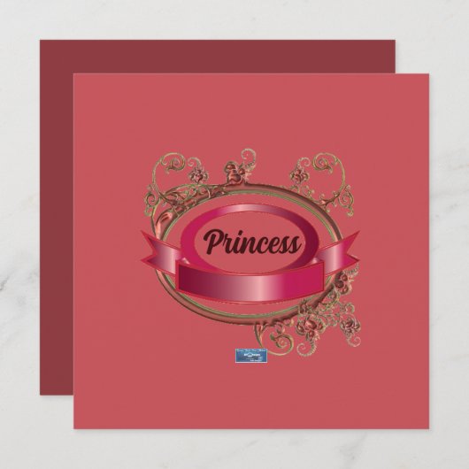 Flachkarten 9 Rosa (Rosa Prinzessin)RFPMDesign ©️ (Vorne/Hinten)