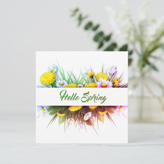 Flachkarten für den Frühling (Stehend Vorderseite)