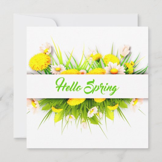 Flachkarten für den Frühling (Rückseite)