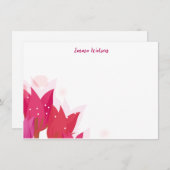 Flachkarten-Tulips Mitteilungskarte (Vorne/Hinten)