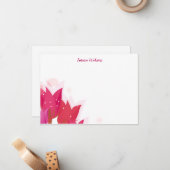 Flachkarten-Tulips Mitteilungskarte (Vorderseite/Rückseite Beispiel)