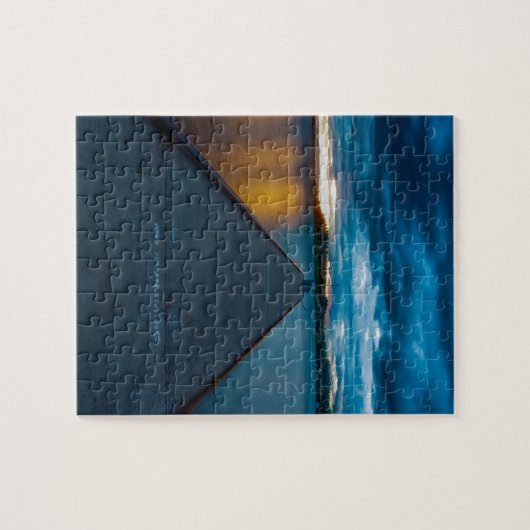 Flachkopfsee-Boots-Dock Puzzle (Horizontal)