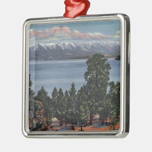 Flachkopfsee, Montana Ornament Aus Metall (Links)
