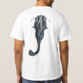 Flachkopfwels-Fischen-Shirt T-Shirt (Rückseite)