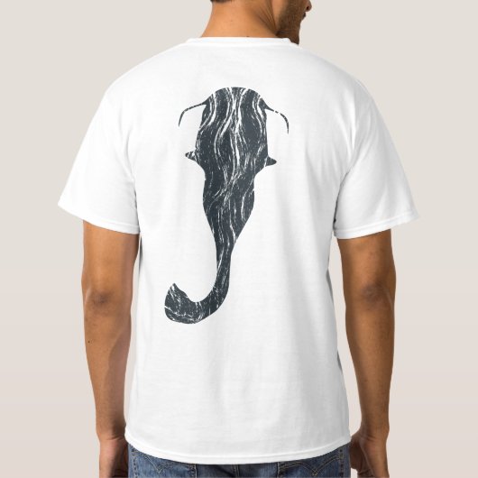 Flachkopfwels-Fischen-Shirt T-Shirt (Rückseite)