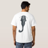 Flachkopfwels-Fischen-Shirt T-Shirt (Schwarz voll)
