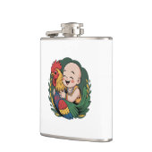 Flachmann mit Vinylhülle | Chloe Baby hugs the Roo (Links)