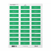 Flachmintgrüner Hintergrund – Hochzeitsdesign (Vorne)