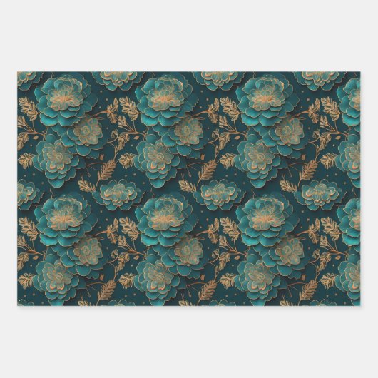 Flachpapier für Aquamarines Wrapping, Flachblatt, Geschenkpapier Set (Vorderseite 2)