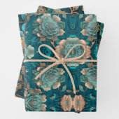 Flachpapier für Aquamarines Wrapping, Flachblatt,  Geschenkpapier Set (Beispiel)