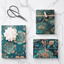 Flachpapier für Aquamarines Wrapping, Flachblatt, 