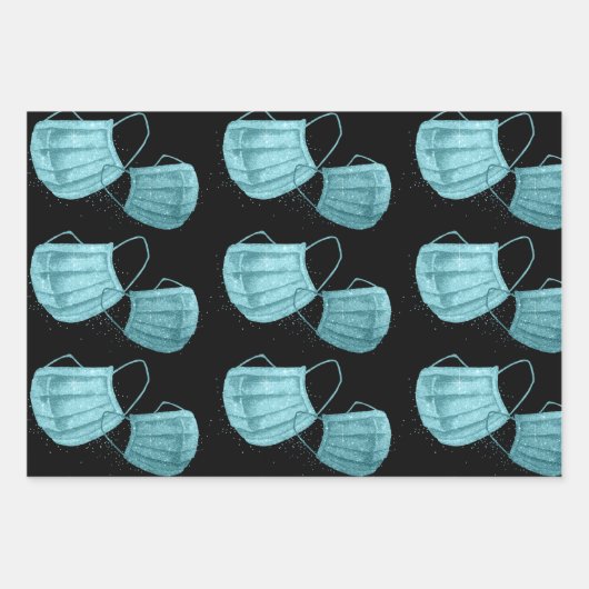 Flachpapier für die Massemaske, Set 3 Geschenkpapier Set (Vorderseite)