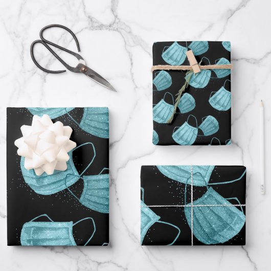 Flachpapier für die Massemaske, Set 3 Geschenkpapier Set (Vorderseite)