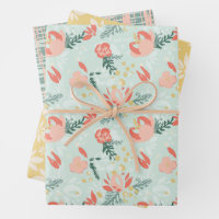 Flachpapier für festes Blumenumschlag, Set 3