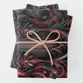Flachpapier für Gothic Wrapping - Set von 3 Geschenkpapier Set (Beispiel)
