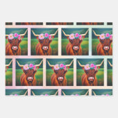 Flachpapier für Kuhwapier mit einem Set von 3 Geschenkpapier Set (Vorderseite)