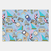 Flachpapier für mehrfarbiges Wrapping, Set 3 Geschenkpapier Set (Vorderseite 3)