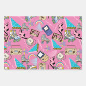 Flachpapier für mehrfarbiges Wrapping, Set 3 Geschenkpapier Set (Vorderseite)