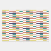 Flachpapier für mehrfarbiges Wrapping, Set 3 Geschenkpapier Set (Vorderseite 3)