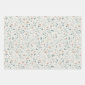 Flachpapier für Regal-Flor-Wrapping-Papier Set 3 Geschenkpapier Set (Vorderseite 2)