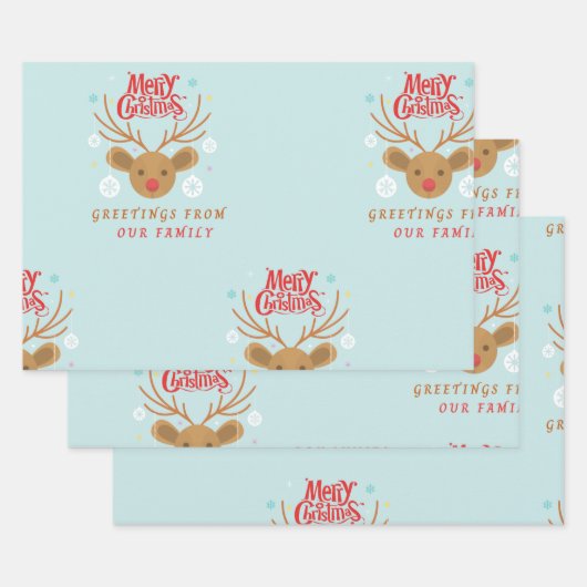 Flachpapier Set 3 Geschenkpapier Set (Set)