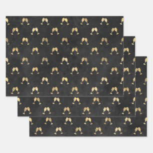 Flachpapier Set 3 Geschenkpapier Set