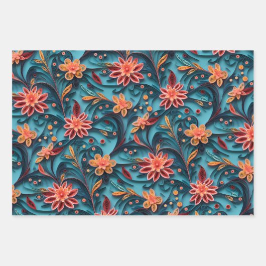 Flachpapier Set 3 Geschenkpapier Set (Vorderseite 3)