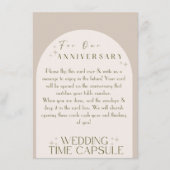 Flachratskarte Hochzeitskapsel (mit Umschlag) Hinweiskarte (Vorderseite)