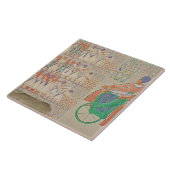 Flachrelief bei Medynet-Abou, Palast der Könige an Fliese (Seite)