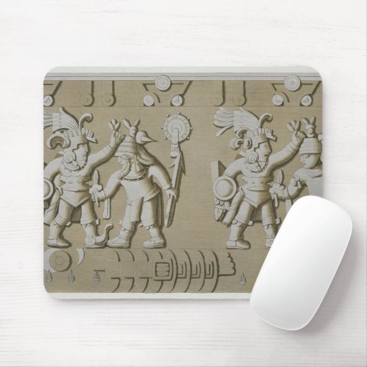 Flachrelief der alten aztekischen Krieger, vom Sto Mousepad (Mit Mouse)