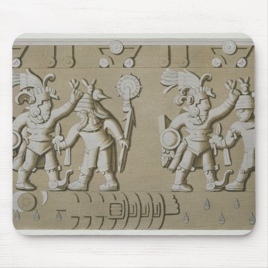 Flachrelief der alten aztekischen Krieger, vom Sto Mousepad (Vorne)