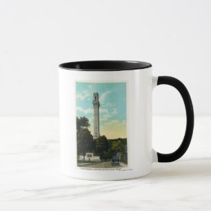 Flachrelief-Tablette-und Pilger-Denkmal-Ansicht Tasse
