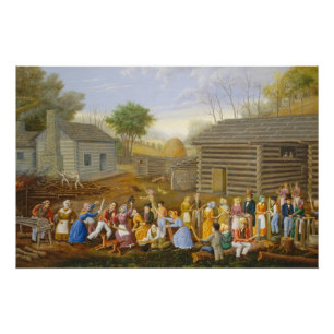 Flachs, der Biene, 1885 (Öl, schwingt auf dem Poster