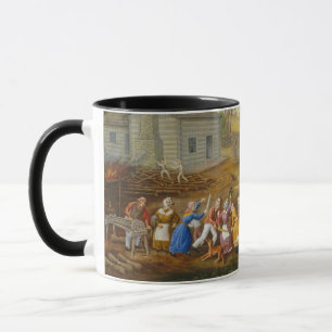 Flachs, der Biene, 1885 (Öl, schwingt auf dem Tasse