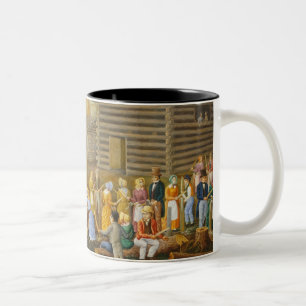 Flachs, der Biene, 1885 (Öl, schwingt auf dem Zweifarbige Tasse