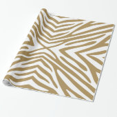 Flachs-Neutral-Zebra Geschenkpapier (Ungerollt)