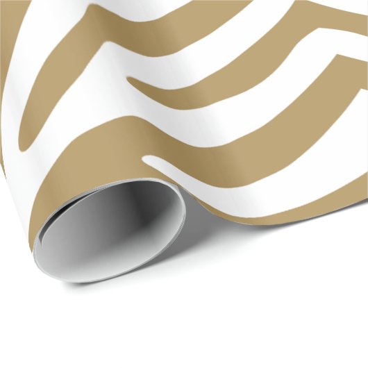 Flachs-Neutral-Zebra Geschenkpapier (Rolleneckpunkt)