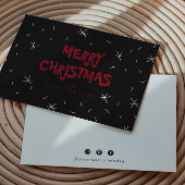 Flachschnee-Logo Frohe Weihnachtskarten Dankeskarte